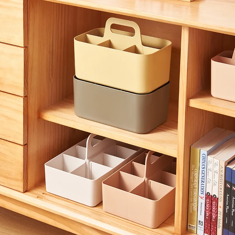 48 pieces Wholesale Desk Cosmetic Storage Bin Makeup Organizer Box Miscellaneous Items Division Mini Decorative Storage Box
