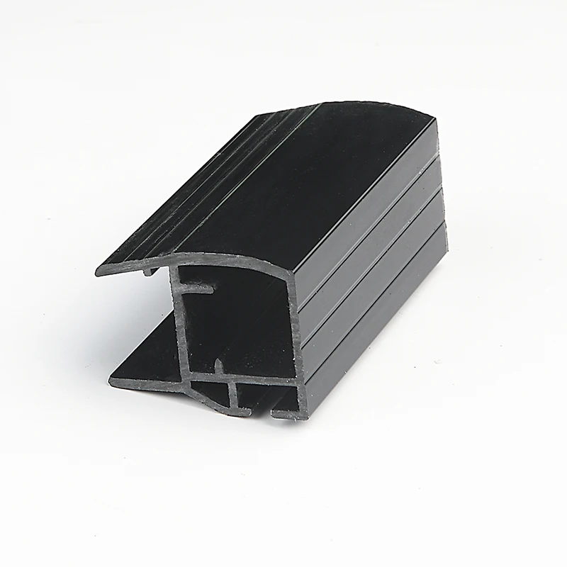 New white color glossy plastic extrusion profiles used fridge parts