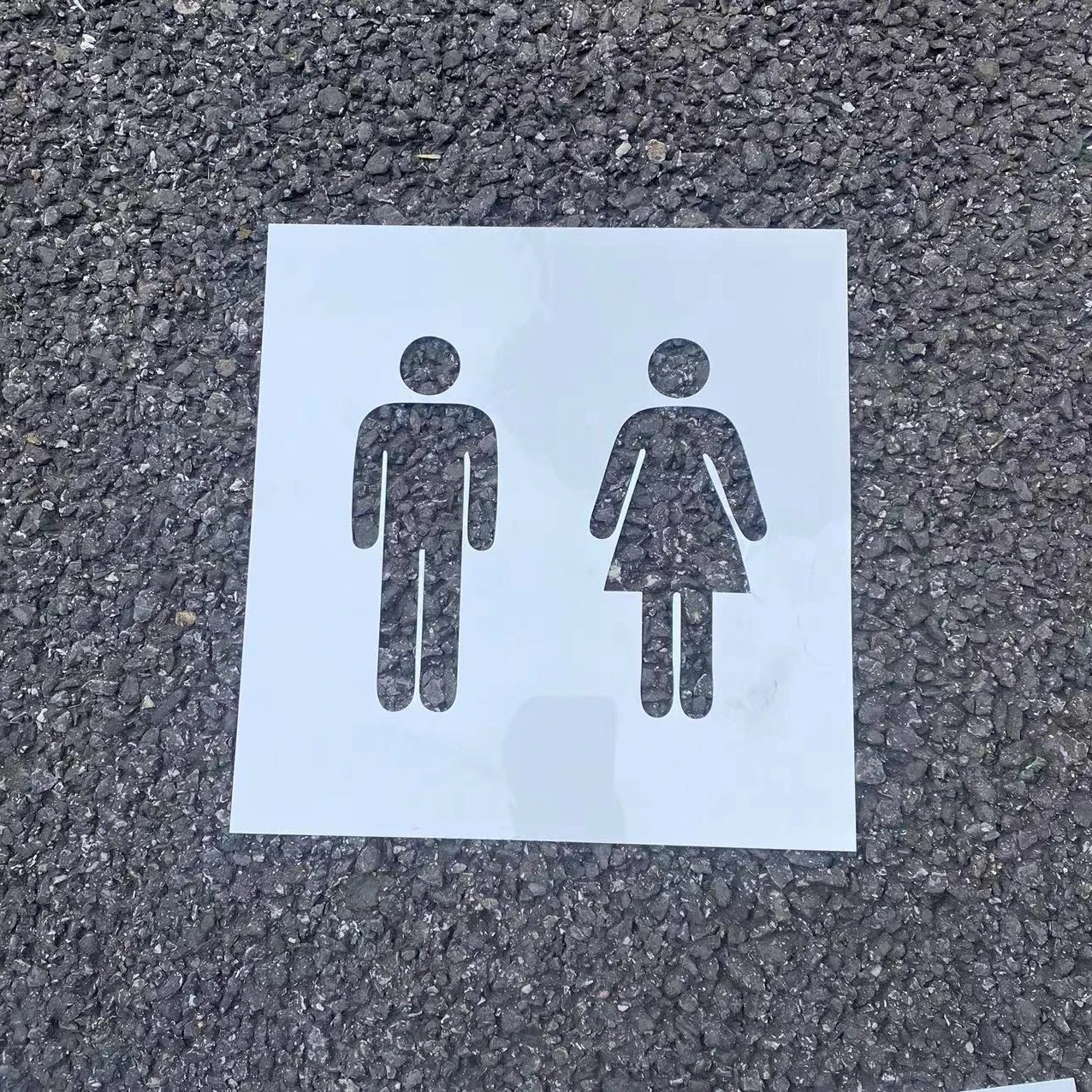 Stencils Set Hot Sell Plastic brushing PpWhite CustomizedCraftPETaccessiblesignboardtagcharacterisiticbarrierfree