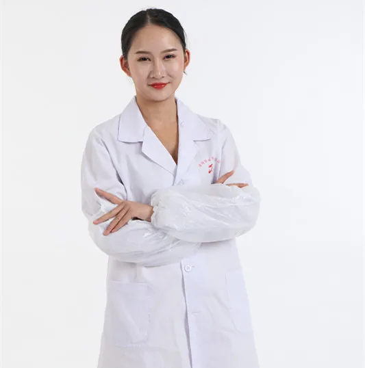 Disposable Pink Plastic Waterproof  PE Oversleeve Arm Sleeve Cover