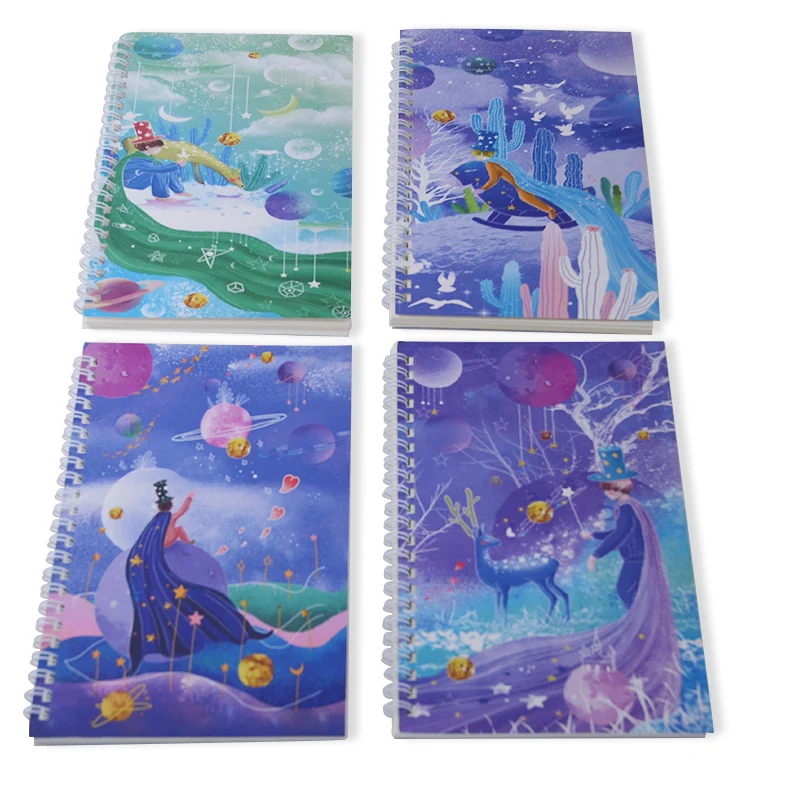 2021 cute 3d cartoon design hard cover diary notebook for student