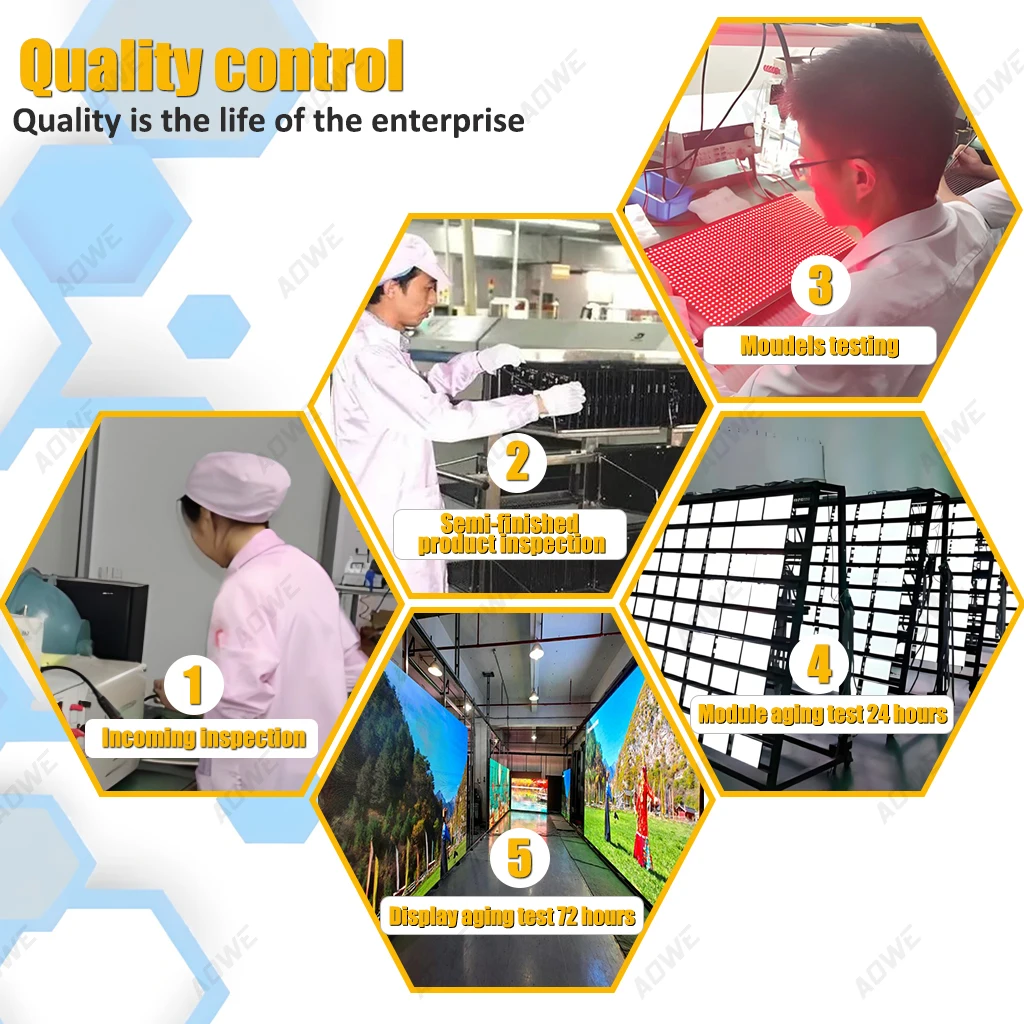 AOWE Poster LED Video Wall Floor stand Panels Seamless Splicing led display screen Advertising Video wall