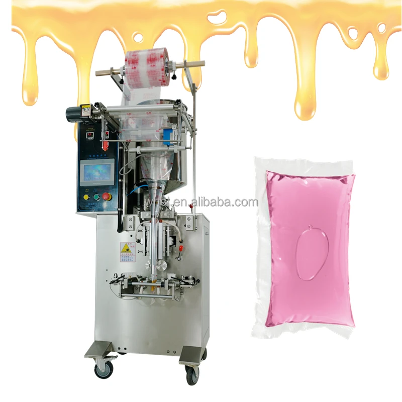 Peanut Butter Cheese  Sauce Shampoo Bath Liquid Laundry Detergent Pouch Sachet Water Filling Packaging Machine