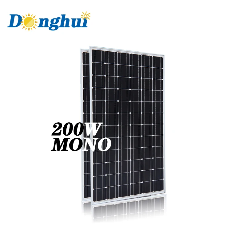 Donghui 100w monocrystalline solar panel folded 12/24 mono solar panel 100w 200w 300w home