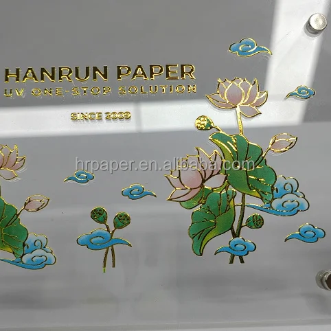 2024 hanrunpaper new multifunction 2 head a1 uv dtf flatbed printer 60x90 with varnish