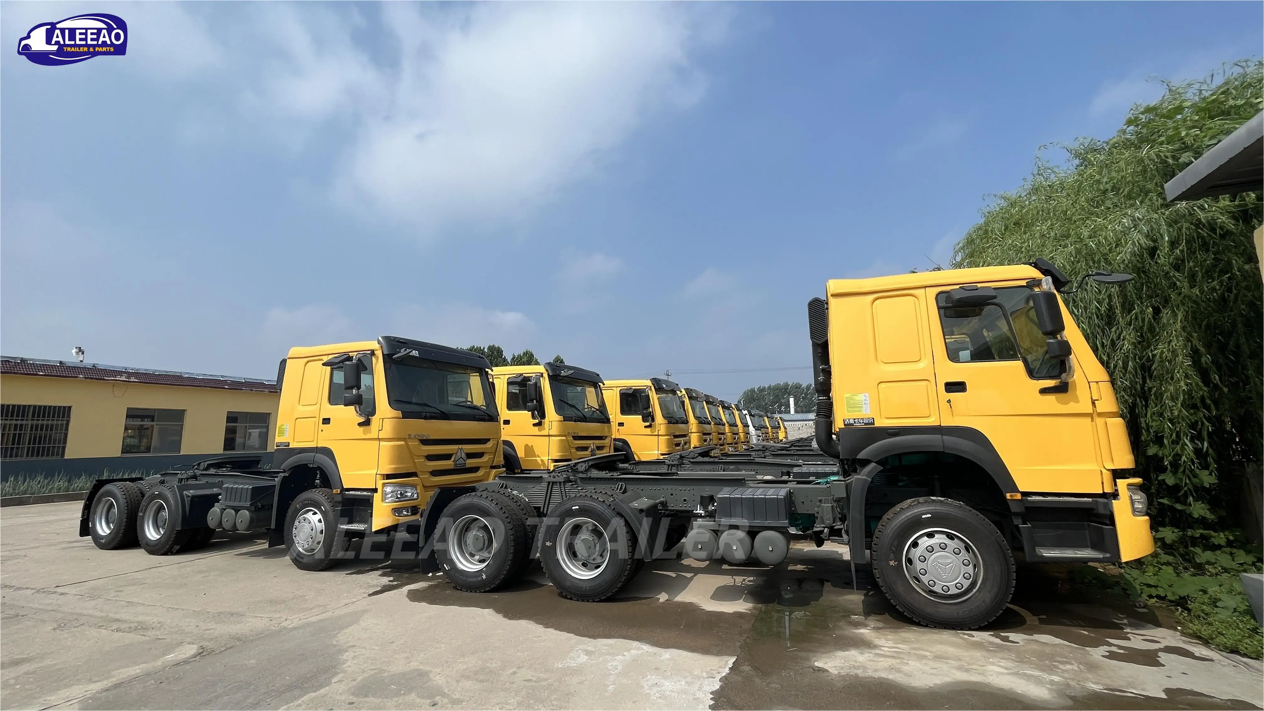 HOWO Used 6X4 371HP Euro2 Tractor 10 Wheels Truck Head HW76 Cab Truck Tractor For Sale