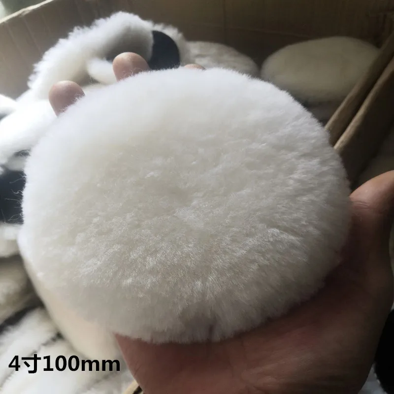 Полировальная накладка из 100% чистой овечьей шерсти, фирменная торговая марка, полировальная Накладка для ухода за автомобилем, полировальные накладки из красивой шерсти