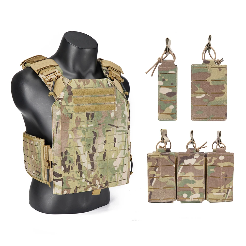 GAG Chaleco Tactico 1000D Nylon ROC System Molle Tactical Vest Plate Carrier