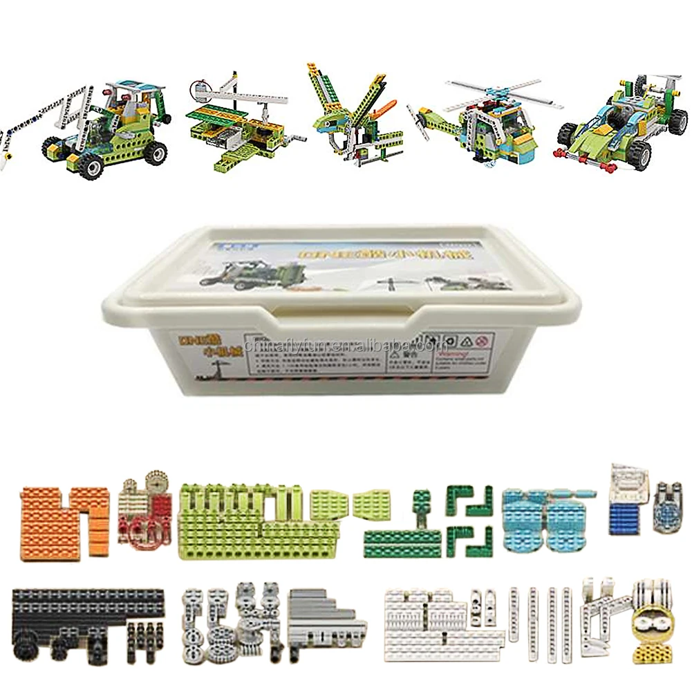DIYmall 237Pcs Power Function Parts Educational Robotics Construction Technical Building Blocks For Wedo 9686 STEAM Brick Toy