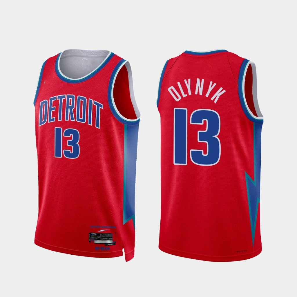 Drop Shipping Detroit City Pistons Basketball Jersey Black High Quality Embroidered uniform #13 Thomas