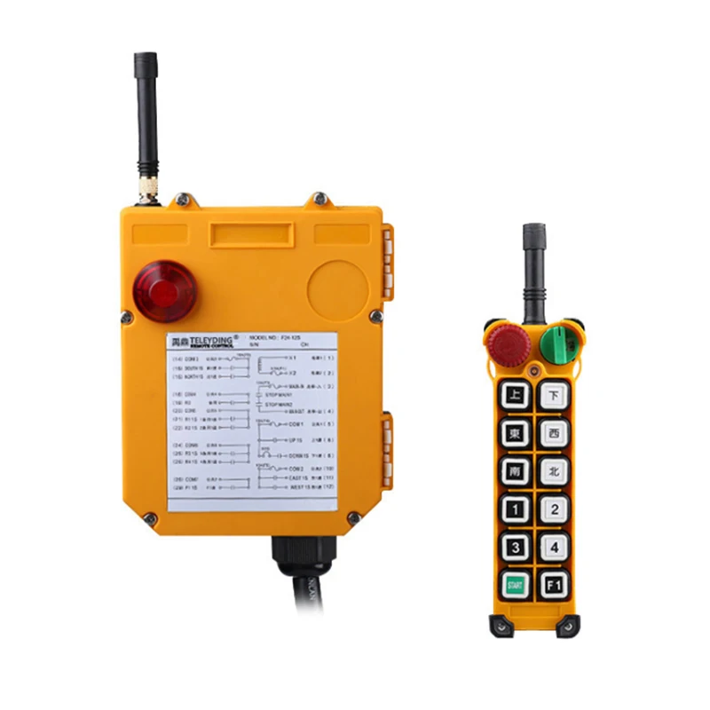 Ex-factory price 433mhz F24-12S 24V 220V 380V industrial Radio 12 button wireless hydraulic crane Electric Hoist remote control