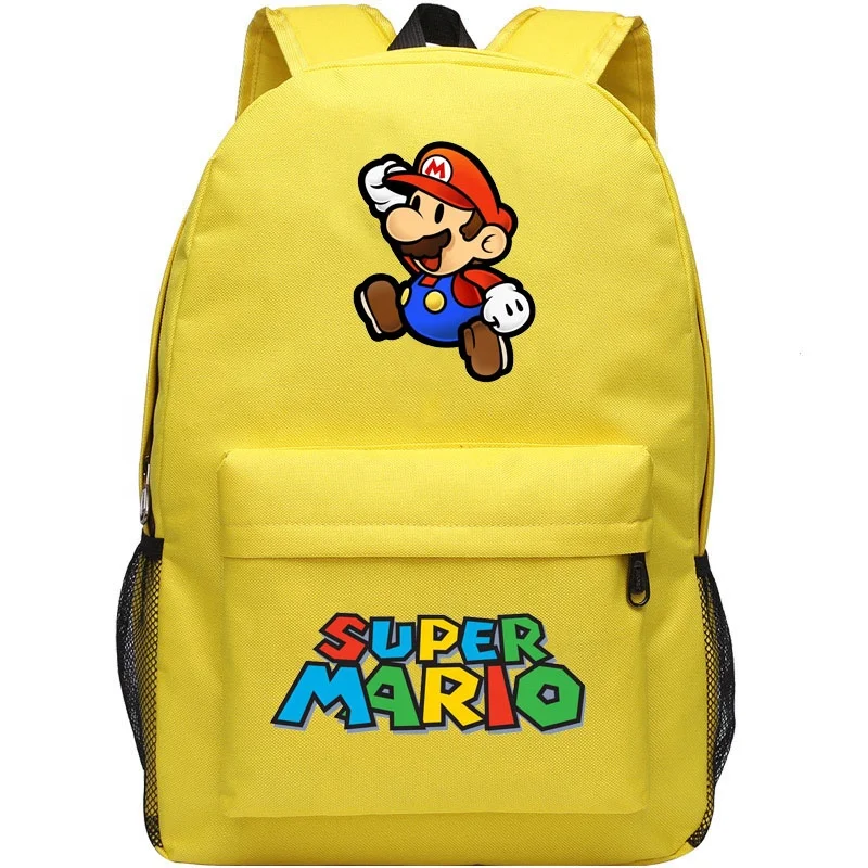 Wholesale custom oxford student kids children super mario mochila school bookbag bolsa super mario backpack