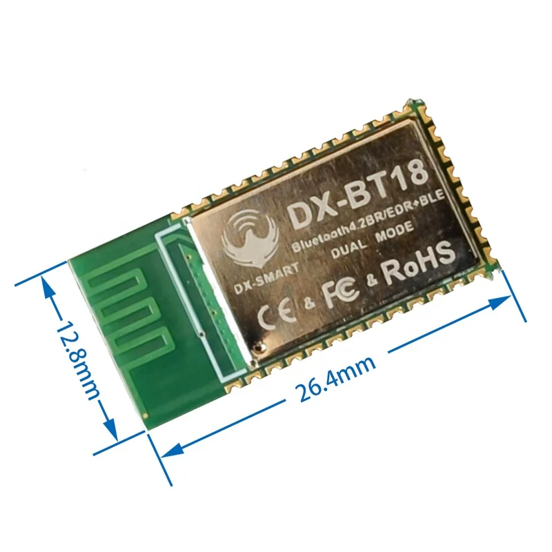 DX-BT18 Bluetooth dual-mode module SPP2.0+BLE4.0 serial port transparent transmission compatible with HC-05 06 backplane