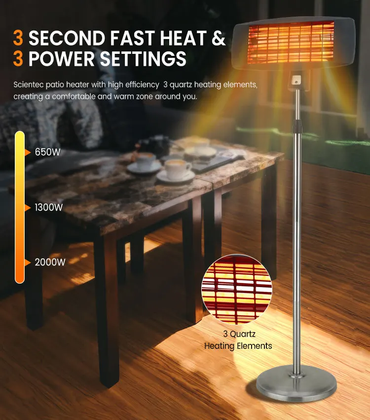 Most Favorable Calentadores Electric 1300Watts Calentador Outdoor Commercial Heater