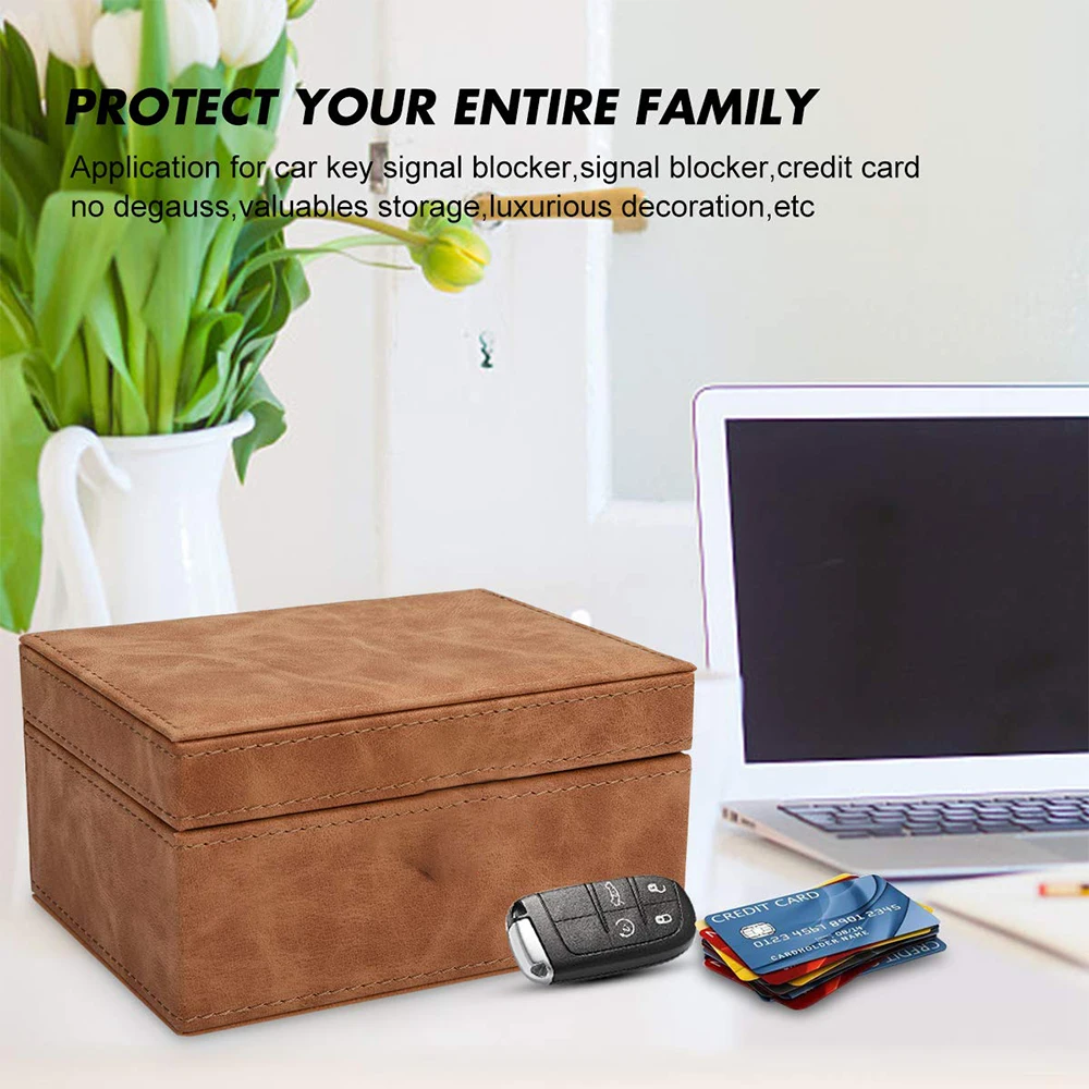 Hot New Faraday Key Fob Protector Cage RFID Signal Blocking Box Privacy Protection box