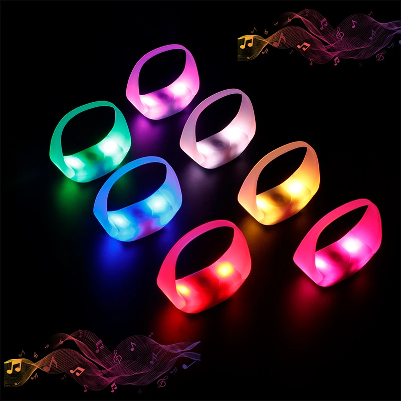 Concert Party Supplies Group Function LED Bracelet RFID Remote Control LED Wristbands