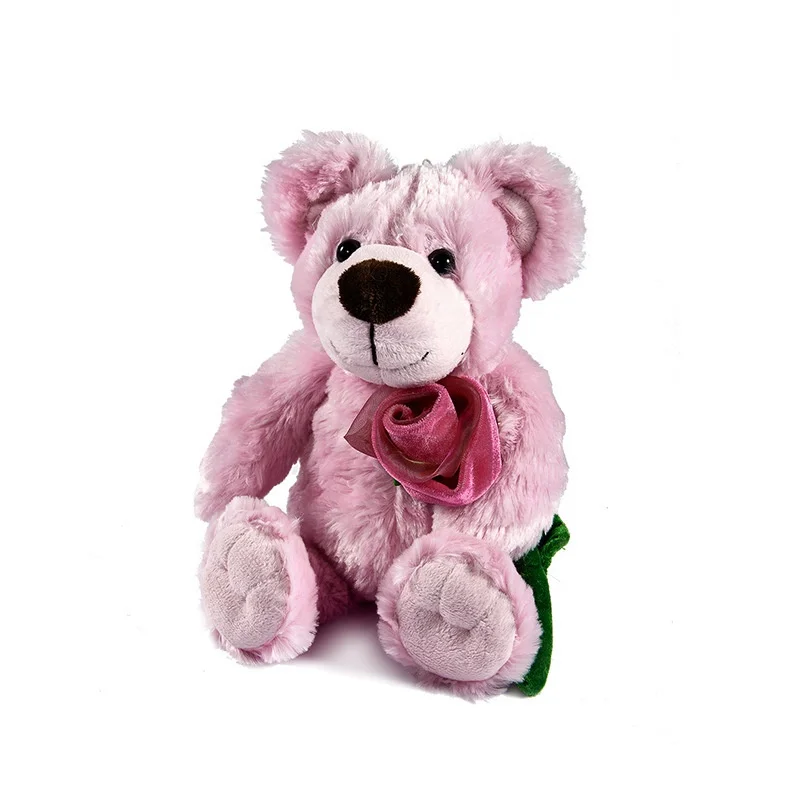 customizable custom plush Rose Bear Plush Birthday Bear Valentine Day Peluche Stuffed Animal Teddy Bear
