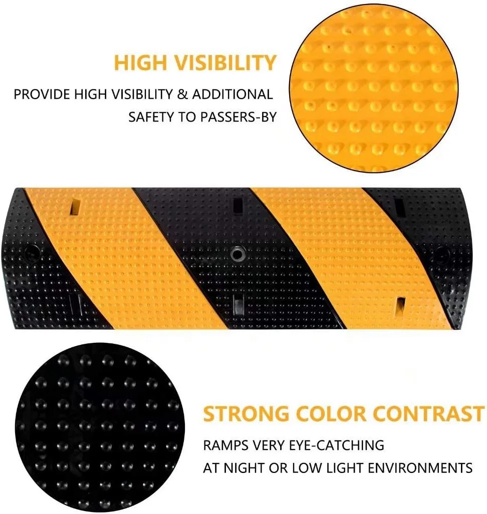factory wholesale speed controller hump traffic road rubber speed bump for sale