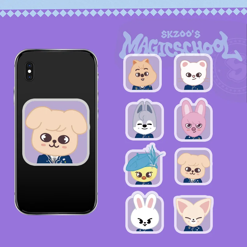 Wholesale KPOP Idol  Cute Cartoon Stray Kids Magic School SKZ Phone Holder