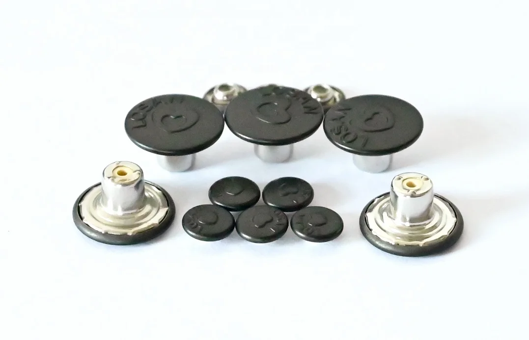 High quality rivets custom logo zamak tack denim buttons Jacket zinc alloy jeans button metal custom jean buttons for jeans