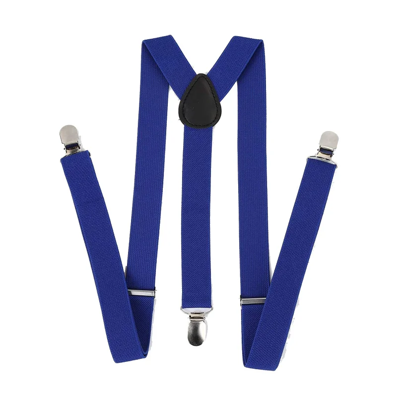 Adjustable Elastic Y Back Style Suspenders for Men and Women With Strong Metal Clips