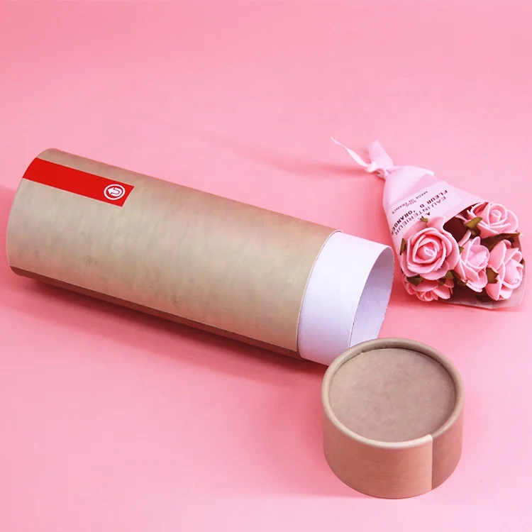Kraft paper cylindrical paper tube compostable underwear tube packaging customized logo biodegradable