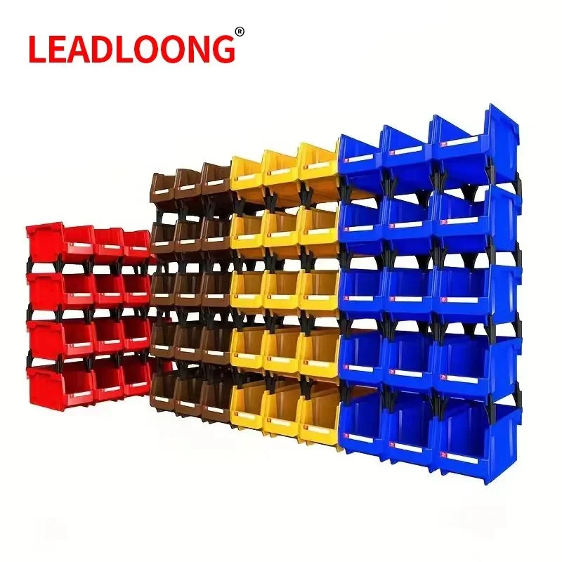 Warehouse Nestable Stackable Plastic Spare Parts Storage Bin
