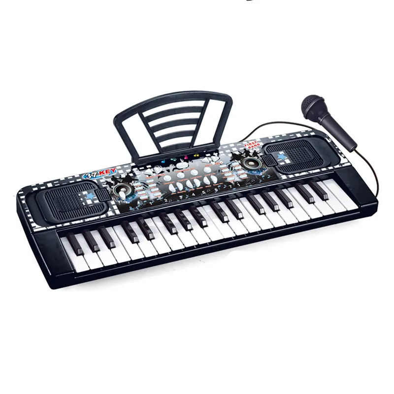 Children educational toy multifunctional electronic keyboard toy piano with microphone