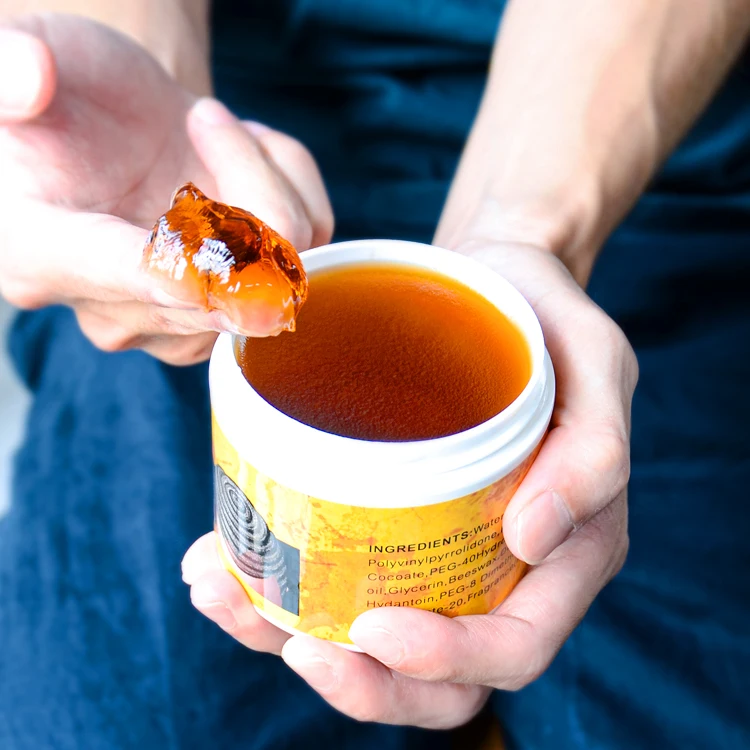 Сильный фиксатор, нежирный натуральный восковой помад для волос, 360 восковой помады для укладки волос для мужчин