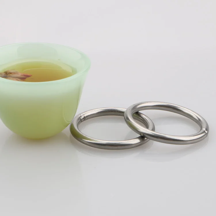 Factory Custom High Quality Stainless Steel  304 Metal Ring Welding Round O Ring For Dog Collar Or Handbag