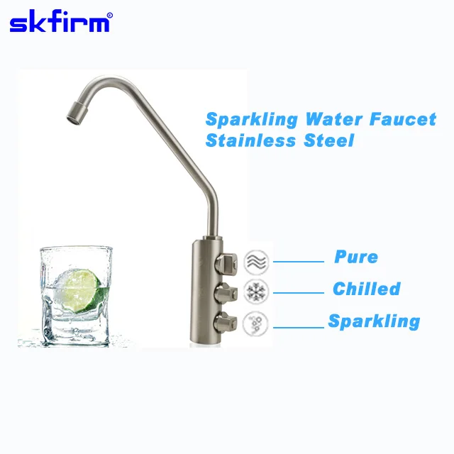 3 way soda faucet reverse osmosis ambient cold sparkling cold water faucet
