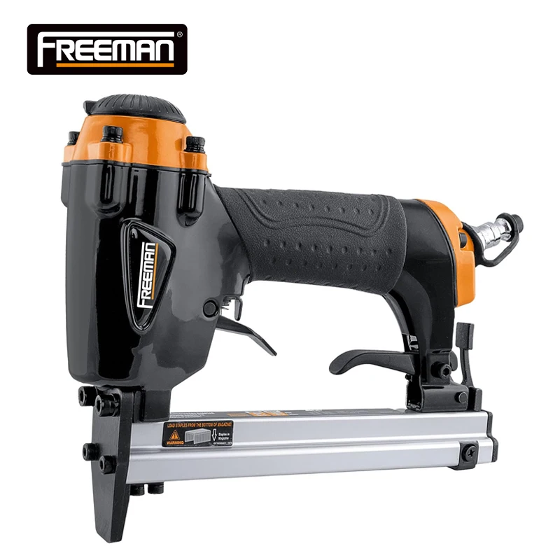 Freeman XMGD7116 22 Gauge Staple Pin Gun Upholstery Trim Crown Stapler for Air Compressor