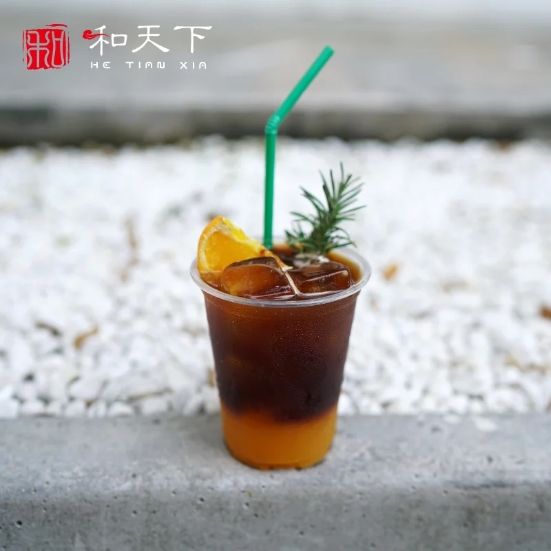 Disposable polypropylene cup bubble tea clear cup Custom plastic pet/pp cups with lid and straw for coffee