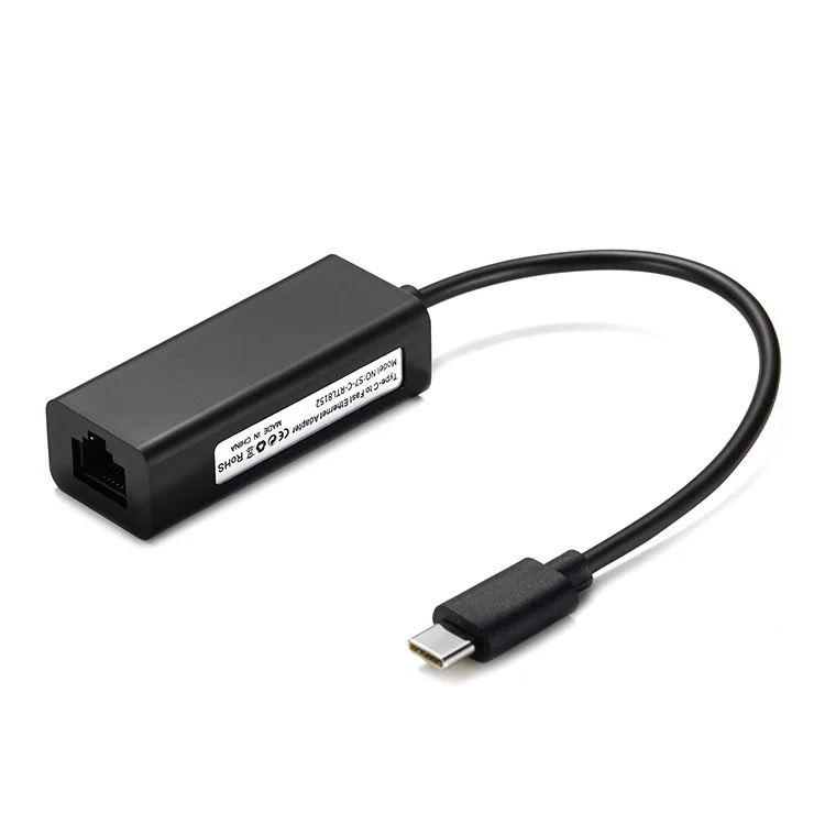 Сетевой адаптер RJ45 из АБС-пластика с разъемами типа C и 100M, Lan-карта