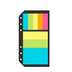 Customized Printed Logo Memo Pad Page Index Tabs Fluorescent Transparent Sticky Notes for Page Markers