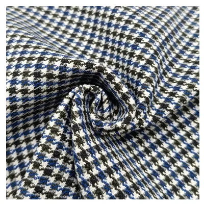 New design 10s yarn dyed viscose/polyester spandex plaid fabric for pants suiting coat dress uniform