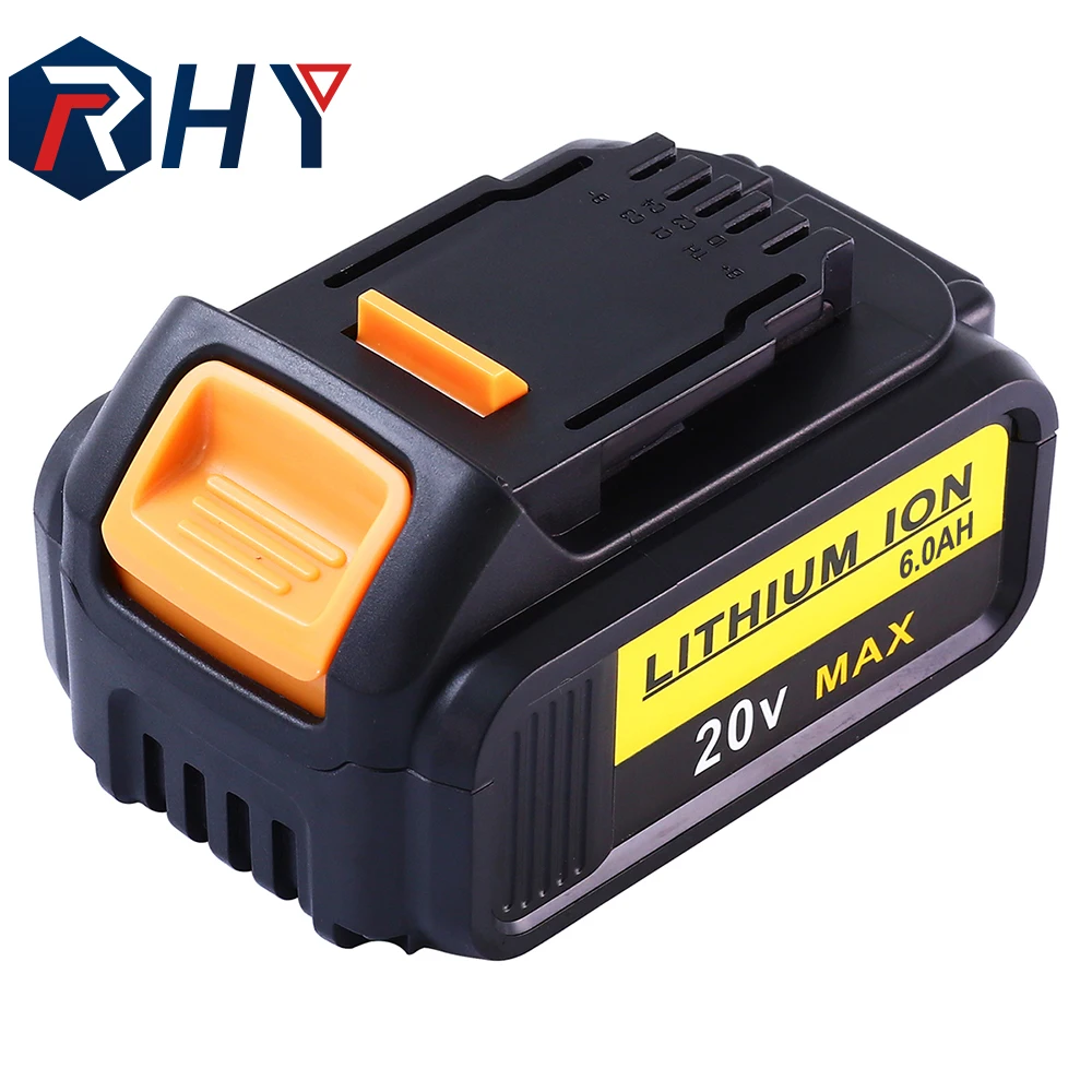 High-performance RHY 20V 5ah Lithium-Ion Batteries DCB180 DCB200 Compatible with Dewalts 20V Power Tool Battery