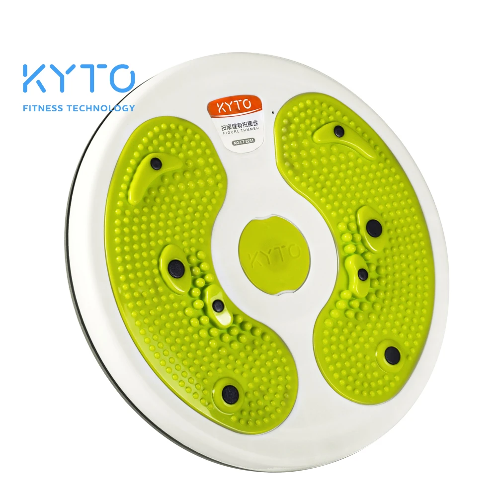KYTO Waist Disc Fitness Figure Trimmer Twist Board Slimming Body Equipment-Foot-shaped Pedal Balance Board For  Sports KYTO2231