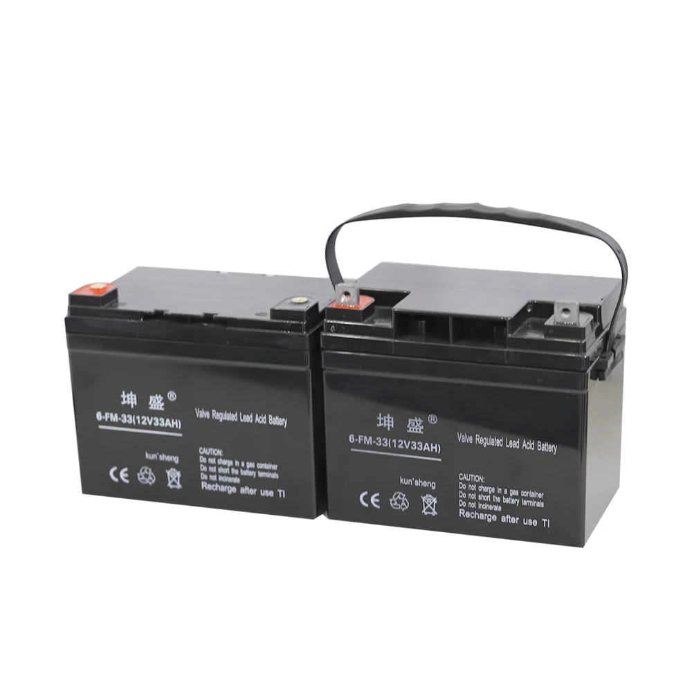 Long life Deep Cycle AGM battery sealed 12v 33ah lead acid battery