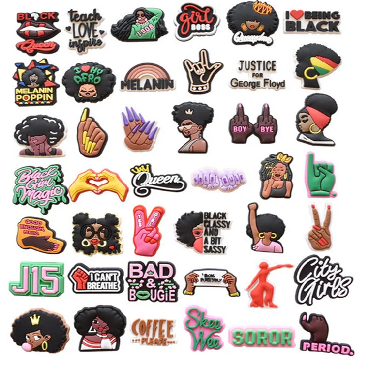 Assorted Designer custom Croc Charms Soft PVC Shoe Charms wholesale croc charms bulk vendor