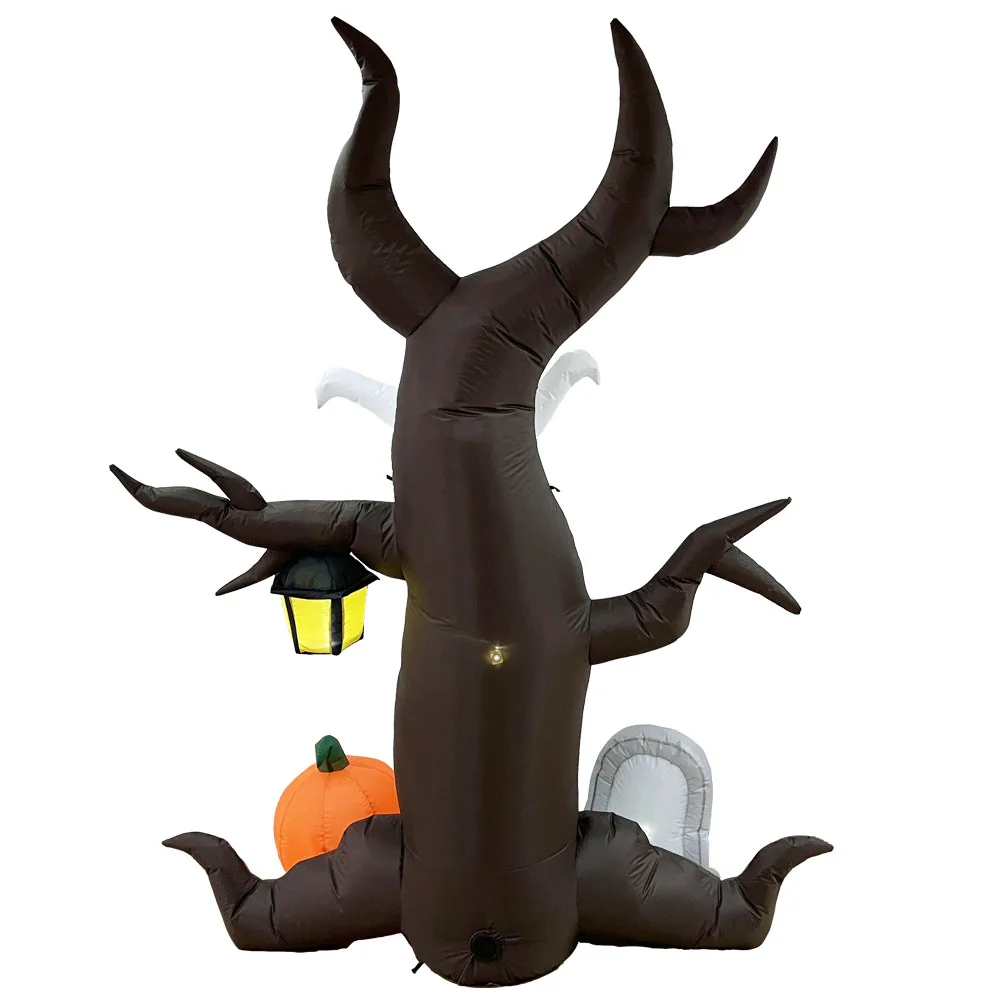 2.4m Custom Size Halloween Inflatable Outdoor Pumpkin Tree Customized Ghost Tree Inflatable For Halloween party