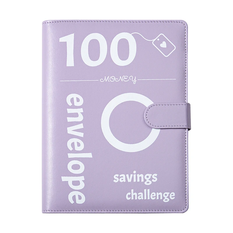 100 Envelope Money Savings Challenge Book Binder Money Saving Binder Planner Notebook Budget Binder