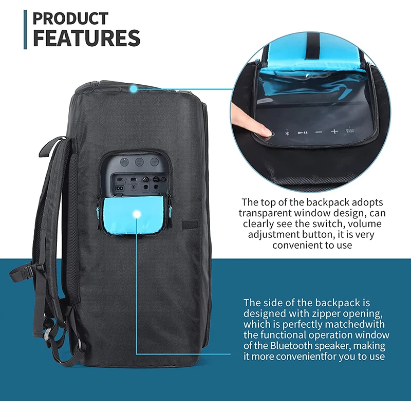 Portable Travel Storage Speaker Backpack for Sony X-Series SRS-XP500 SRS-XP700 Bluetooth Party Speaker