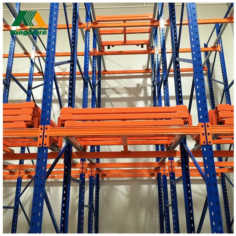 Pallet racking warehouse storage push back racking system