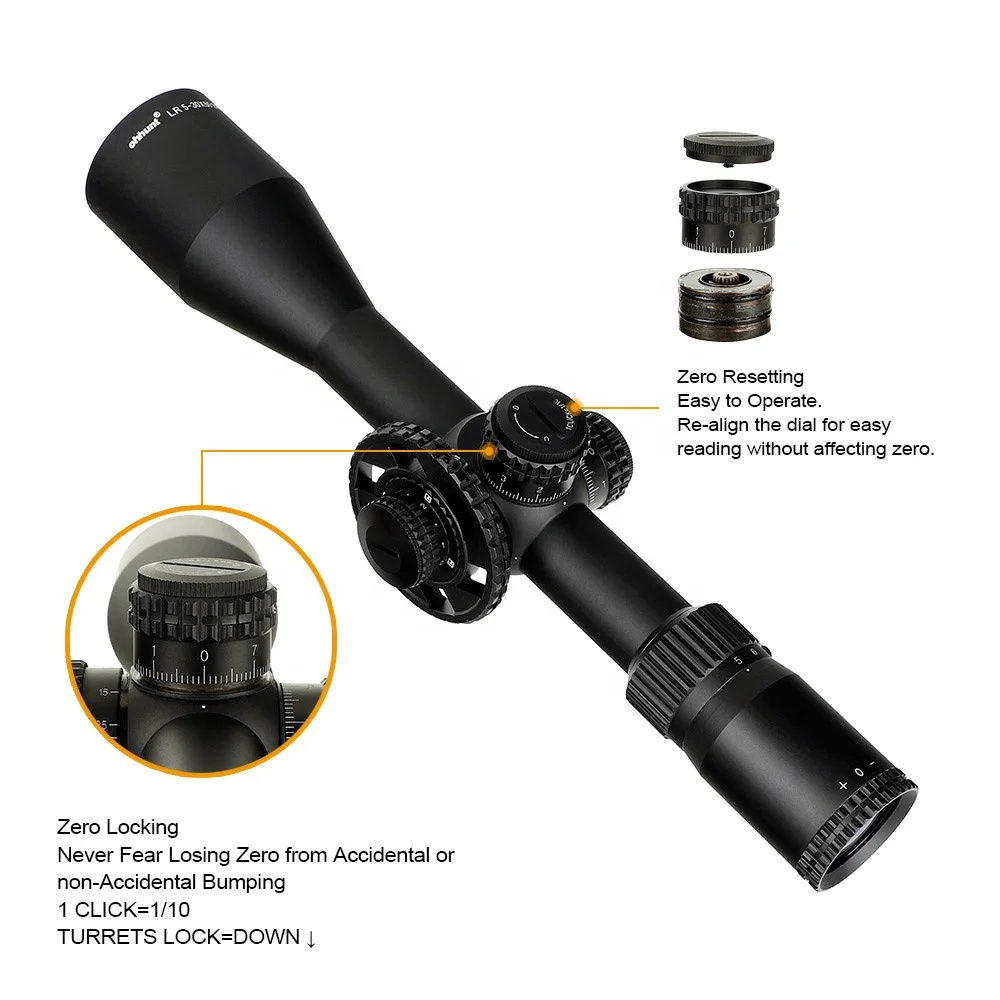 Ohhunt OEM Optics Telescopic Sight 5-30x50 SFIR Illuminated Side Parallax Tactical Long Range Hunting Scope