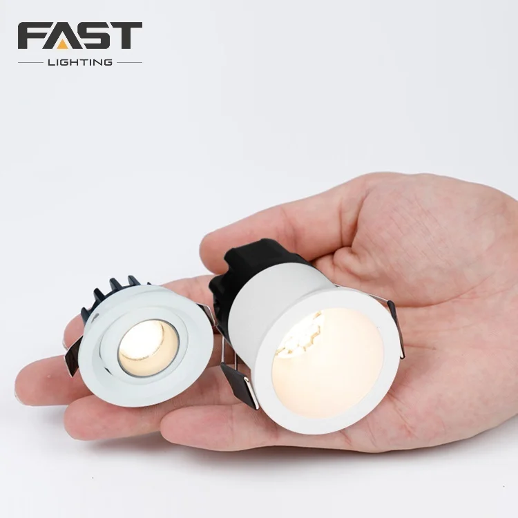 FAST Good Price Aluminum Housing Indoor Embedded COB Chip Indoor 3W Mini LED Downlight