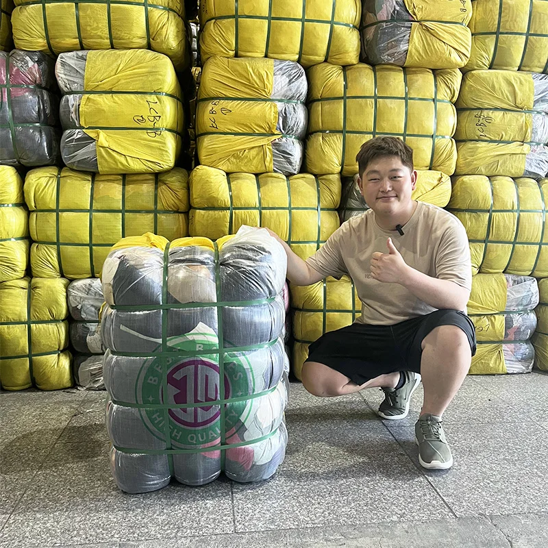 wholesale hot sale high quality light blue loose wide leg jeans pants used clothes bulk mixed ukay bales thailand