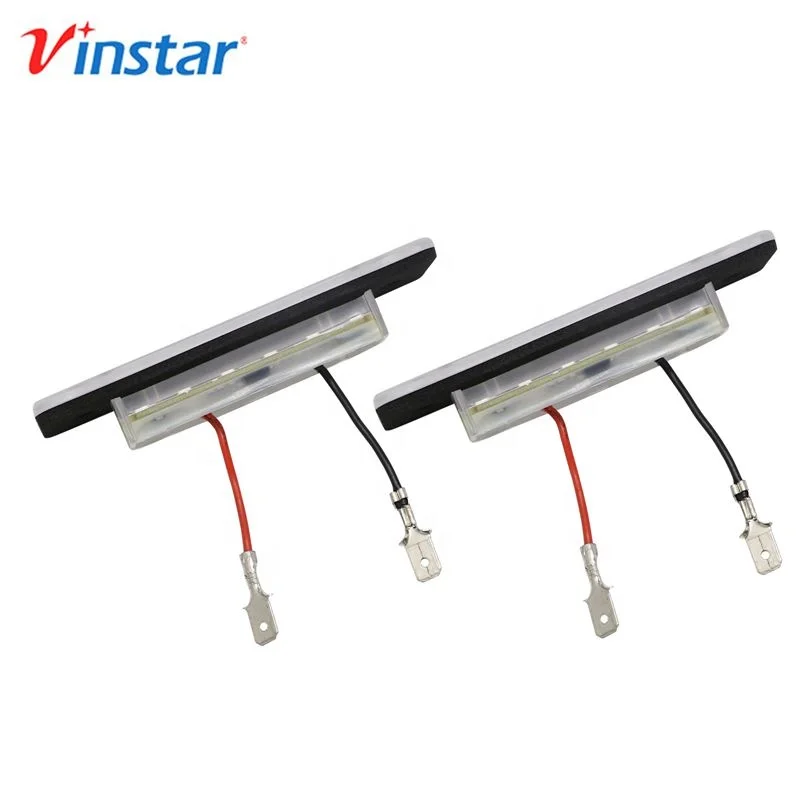Vinstar Good Quality Aftermarket Restyling E-mark White LED License Number Plate Lamp for BMW M1 Z1 E12 E23 E30 E12 E26 E28