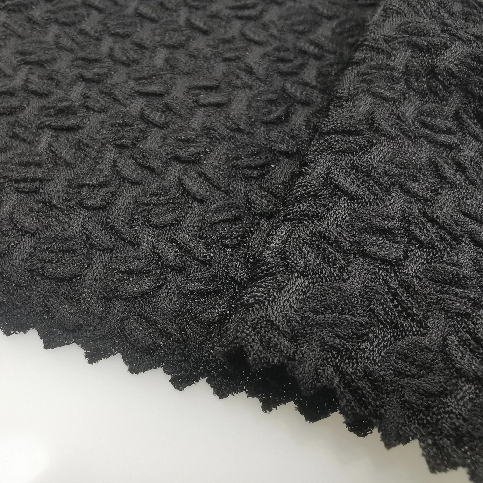 High quality hot selling fabric  Polyester  jacquard fabric for  dress and garment