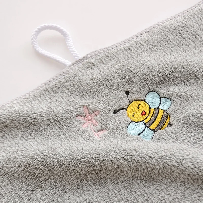 Super Soft Anti Bacterial Coral Fleece Facial Bamboo Charcoal Fiber Hand Hair Bath Towel